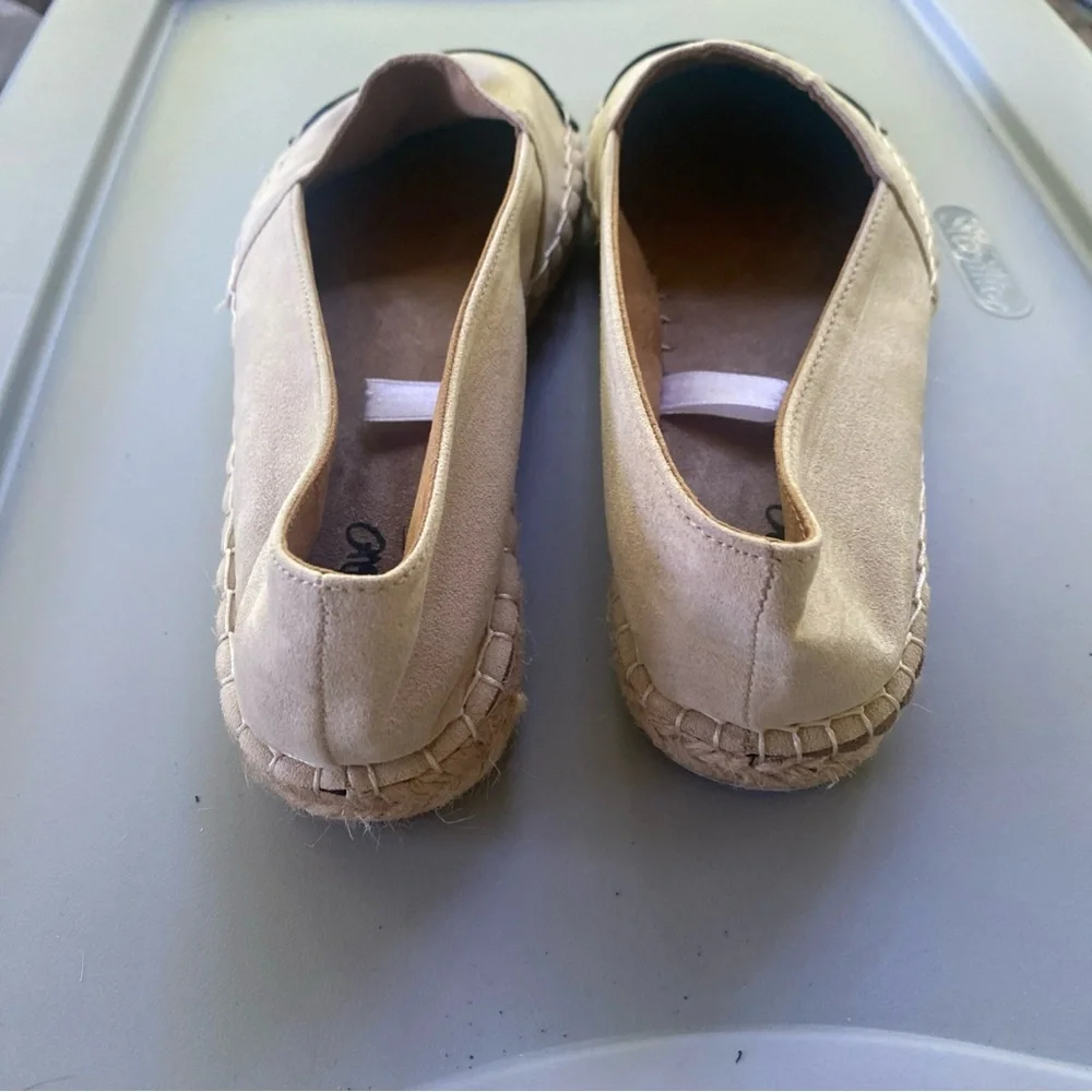 Women's Cream and Brown  Espadrilles